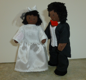 Bride and Groom Black