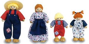 Farm Family Poseabe Dolls