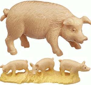 Bully Pig Family-2 pc