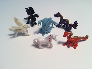 Safari Mini Mythical Figures-6 Asst