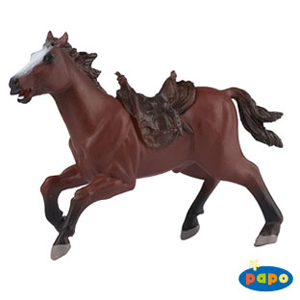 Papo Cowboy's Horse W/Saddle