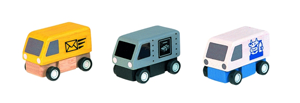 Wooden Delivery Vans-3 Asst