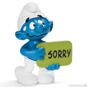 Schleich Sorry Smurf
