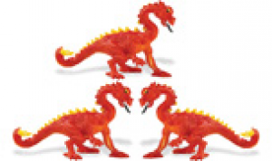 Safari Mini Red Dragon 3 pack