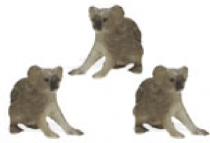 Safari Mini Koalas with Babies 3 Pack