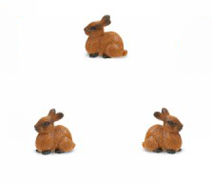 Safari Mini Rabbits 3 Pack