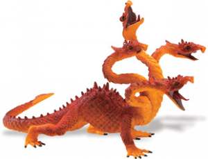 Safari 4 Headed Dragon Orange