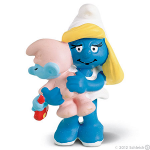 Schleich Smurf Mother and Baby